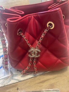 Chanel small bucket bag